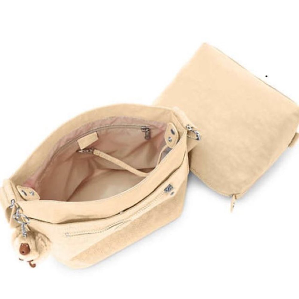 Kipling ISLA Bucket Bag Cream